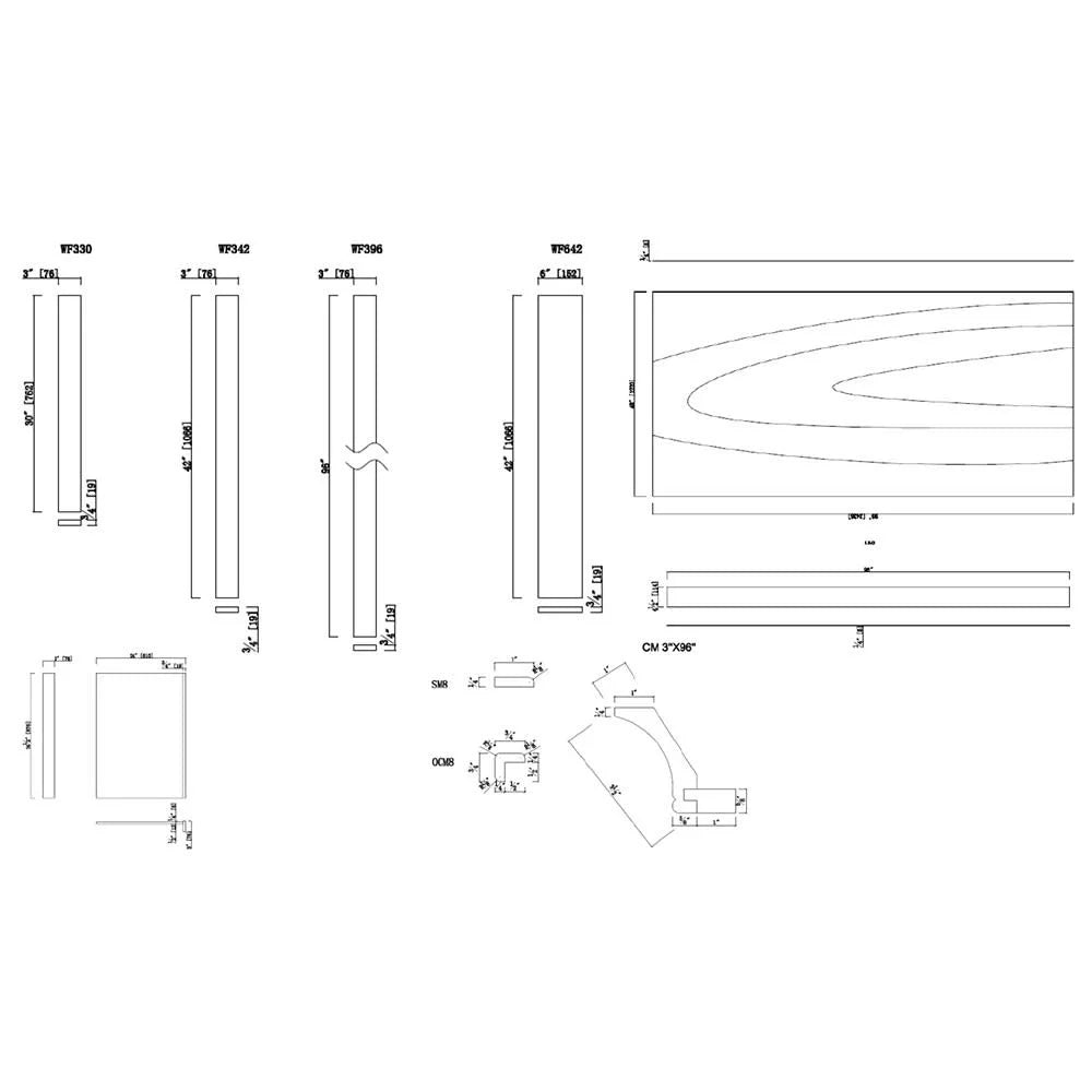 Espresso Kitchen Cabinet Toe Kick J7897