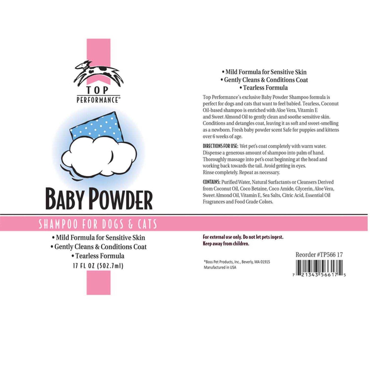 Baby Powder Shampoo 17 oz A959289