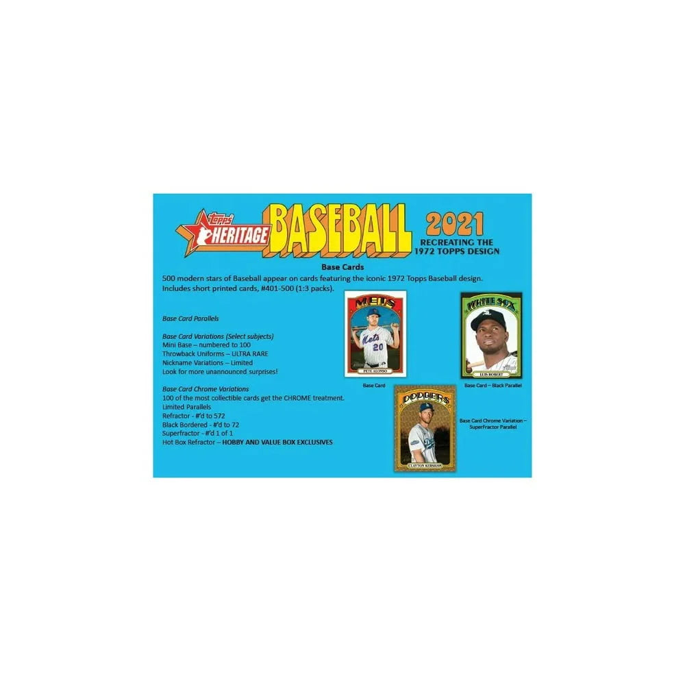 2021 Heritage Baseball Trading Card Box B2379